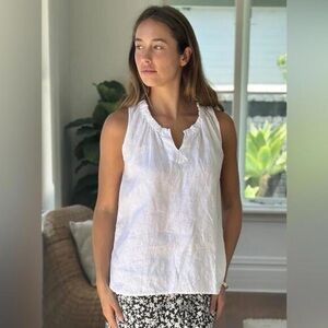 FROCKK | Lucy linen sleeveless top | size medium